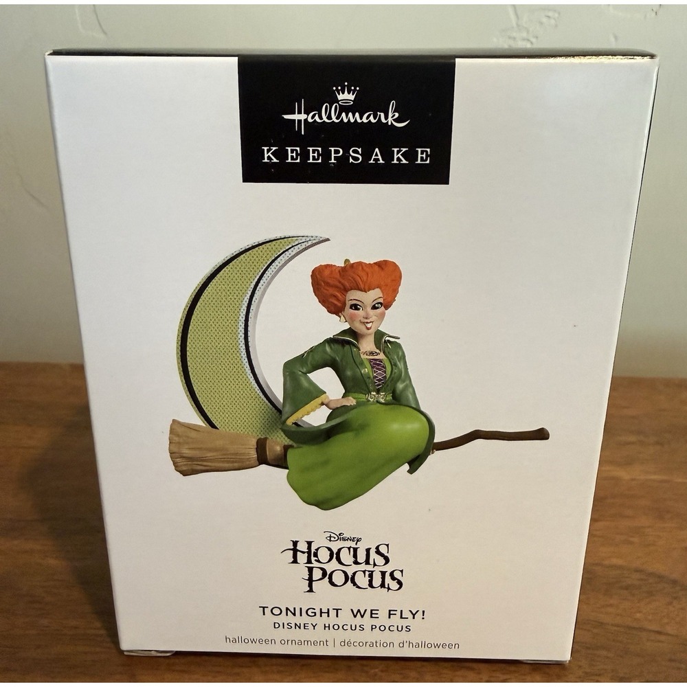 2025 Hallmark Keepsake Disney Hocus Pocus Tonight We Fly! Christmas Ornament NIB
